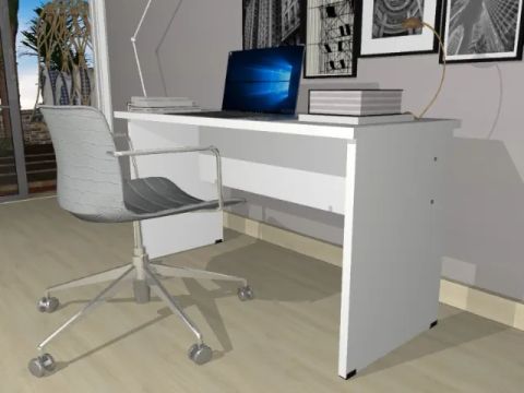 Mesa Top Best Work. Em MDF: Medidas L130cm x P60cm x A74cm.