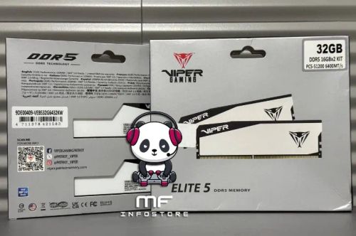 Memória RAM DDR5 Viper RGB 6400Mhz 2x16GB - NOVAS