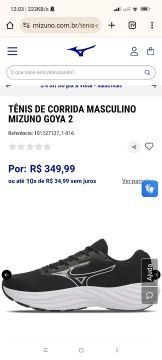 Tênis Mizuno Goya 2 preto 