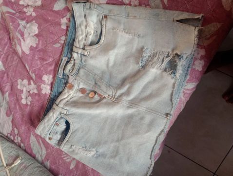 Saia Jeans Destroyed