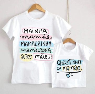 Kit camisas mãe e filho - Dia das mães