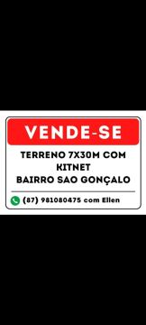 TERRENO COM KITNET 