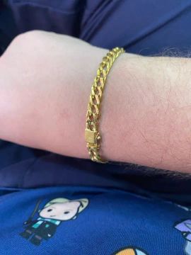 Pulseira de corrente Masculina em Ouro 18k