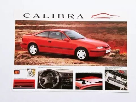 Chevrolet Calibra 16V - Catálogo Folder Original