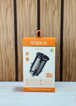 Carregador Veicular 30W Turbo PD3.0 - Novo