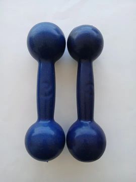 Par de Halteres de 3kg emborrachado 