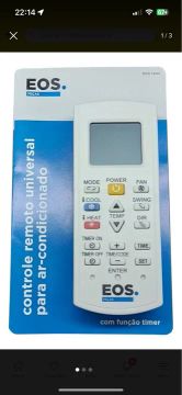 Controle Remoto Ar Condicionado EOS