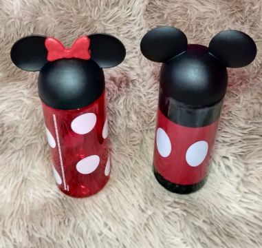 Garrafas de água personalizadas Mickey e Minnie