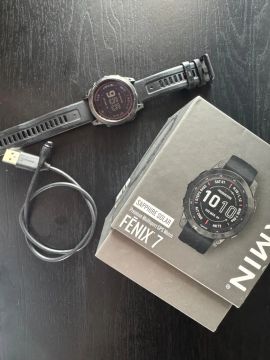 Relógio Garmin Fenix 7 Sapphire Solar - Novo