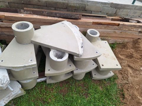 Escada caracol de concreto