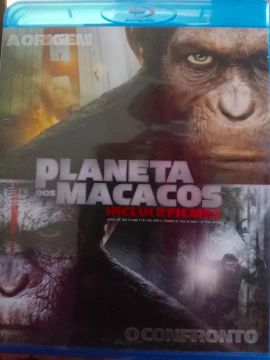 Blu-ray Planeta Dos Macacos 2 Filme: A Origem  e Planeta dos Macados O Confronto.