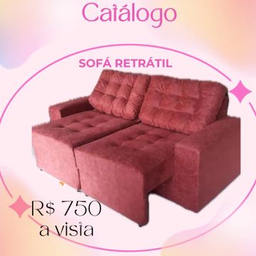 Sofá Retrátil 3 lugares - R$ 750