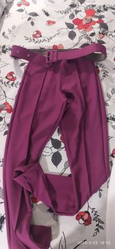 Calça Social Feminina Roxa