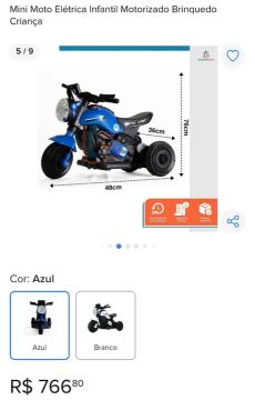 moto eletrica  infantil 