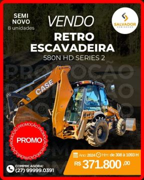 Retroescavadeira 4x4 CASE