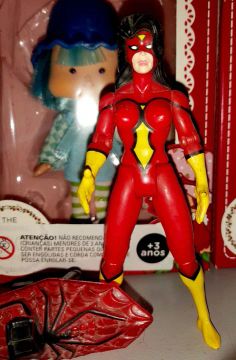Figura Mulher-aranha Spider Woman completa