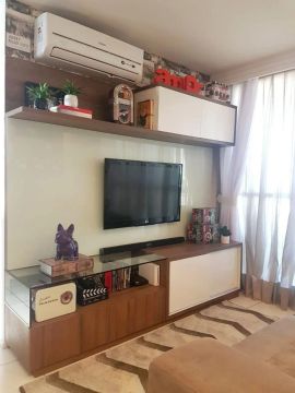 Rack + Painel TV + Móvel Sala em laca completo
