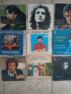 Coleção Completa de 43 Vinis Roberto Carlos - raridades