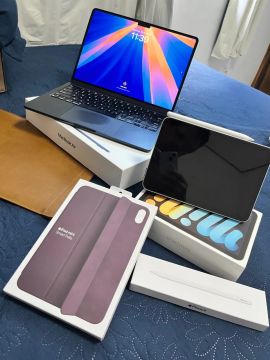 MacBook Air M2 + iPad Mini 6ª + Apple Pencil USB-c + acessórios