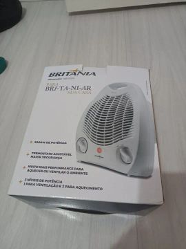 Aquecedor Britânia Bri-Ta-Ni-Ar 2000W - Novo