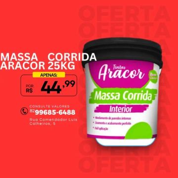 MASSA CORRIDA 25KG 
