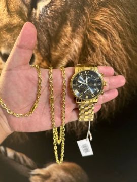 Relógio Technos Masculino Dourado original 