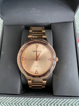 Relogio feminino seculus rose gold
