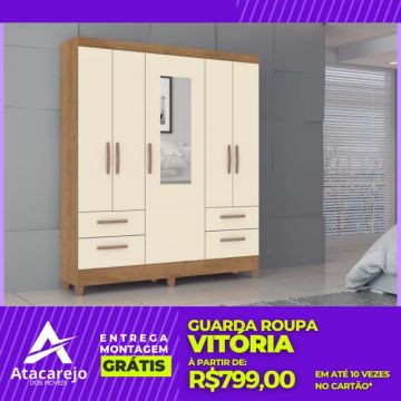 Guarda Roupa Solteiro Entrega e Montagem Grátis 