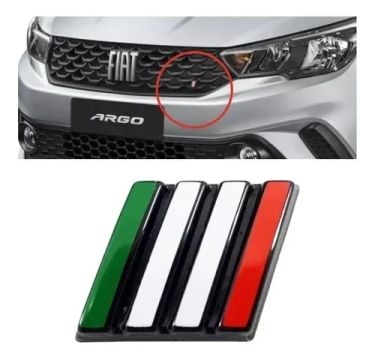 Emblema Italia Grade Fiat Argo Mobi Cronos Nova Strada Toro