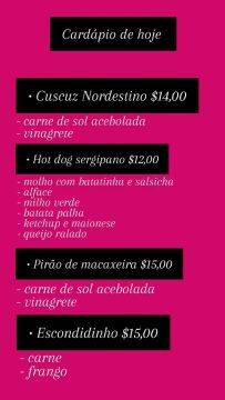 Jantas e lanches 