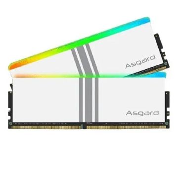 Memória Asgard DDR4 Valkyrie Branca com RGB - 3200Mhz - 32GB - 16GBX2