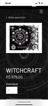 Pedal preamp/distoriton/fuzz e booster velouria witchcraft
