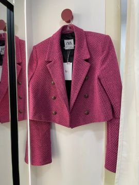Casaco cropped Zara 