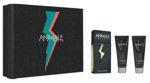 Kit Animale For Men Eau deToilette 100ml + Pós Barba 100ml + Gel De Banho 100ml