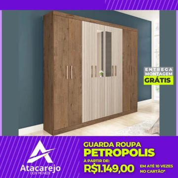 Guarda Roupa Casal Entrega e Montagem Grátis
