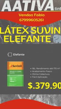 Látex acrílico acabamento fosco 