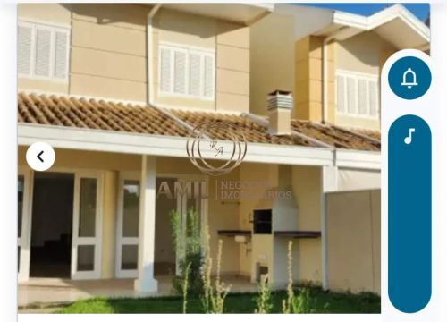 SJ- Aluga Casa Sobrado com quintal no Condomínio Solares da Serra, Urbanova - São José dos