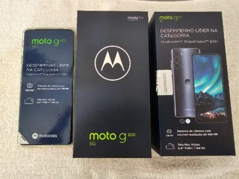 SmartPhone Moto G200 5g 256gb 8gb Ram Motorola - Azul Claro