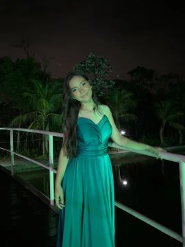 Vestido Longo Verde Esmeralda
