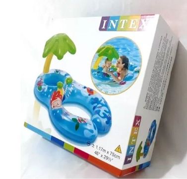 Boia para mamãe e bebê coqueiro Intex