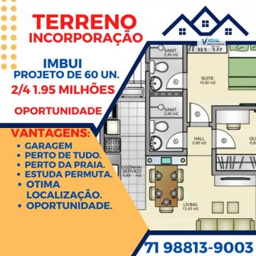 Terreno Lote para Venda em Imbuí Salvador-BA