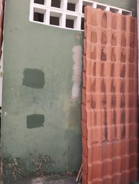 Telhas PVC vermelha ondulada