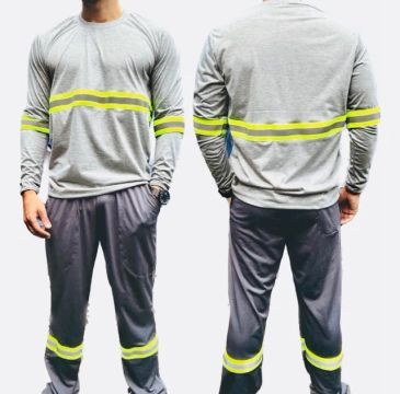 Conjunto para obra com faixa refletiva