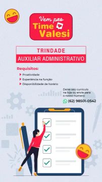 vagas de emprego em trindade GO