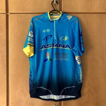 Camisa de Ciclismo Astana 2017 - nunca usada