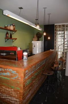 Balcão rústico
