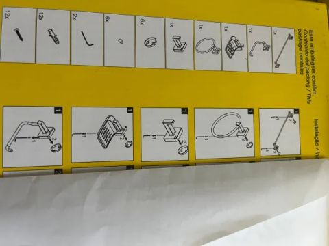 Acessórios novos para banheiro - Marca Docol  caixa fechada
