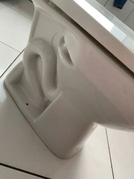 Assento de vaso sanitário branco