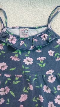 Vestido Infantil Floral - Tamanho 3