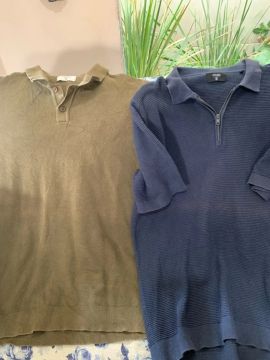 Camisas Polo Masculinas - Verde e Azul - Tamanho.          G M